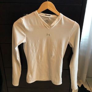 Dri fit white long sleeve under armour
